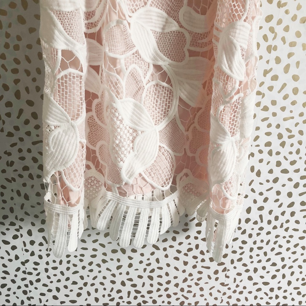 New Lovers + Friends White Lace Caspian Mini Dress - Picture 5 of 7